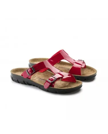 Birkenstock Αντιολισθητικό Πέδιλο Sofia Soft (Narrow), Γυαλιστερό Κόκκινο