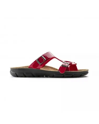 Birkenstock Αντιολισθητικό Πέδιλο Sofia Soft (Narrow), Γυαλιστερό Κόκκινο
