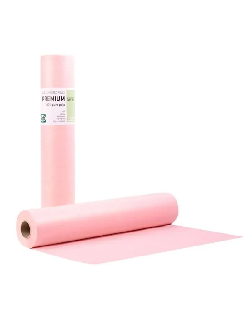 Soft Care Εξεταστικό Ρολό Πλαστικοποιημένο - 50cm x 50m, Ροζ