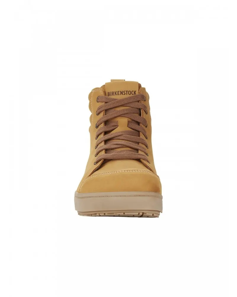 Birkenstock Δερμάτινο Μποτάκι Ασφαλείας με Μεταλλική Προστασία QS700 (Regular), Camel