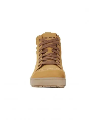 Birkenstock Δερμάτινο Μποτάκι Ασφαλείας με Μεταλλική Προστασία QS700 (Regular), Camel