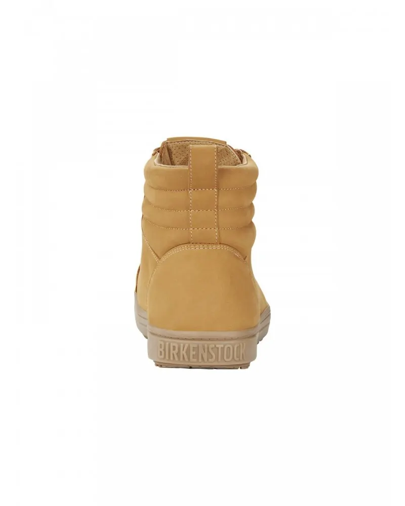 Birkenstock Δερμάτινο Μποτάκι Ασφαλείας με Μεταλλική Προστασία QS700 (Regular), Camel