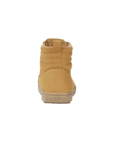 Birkenstock Δερμάτινο Μποτάκι Ασφαλείας με Μεταλλική Προστασία QS700 (Regular), Camel