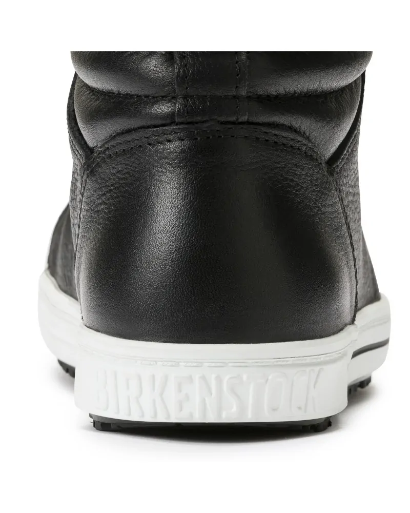Birkenstock Δερμάτινο Ανατομικό Μποτάκι QO700 (Regular), Μαύρο/Λευκό