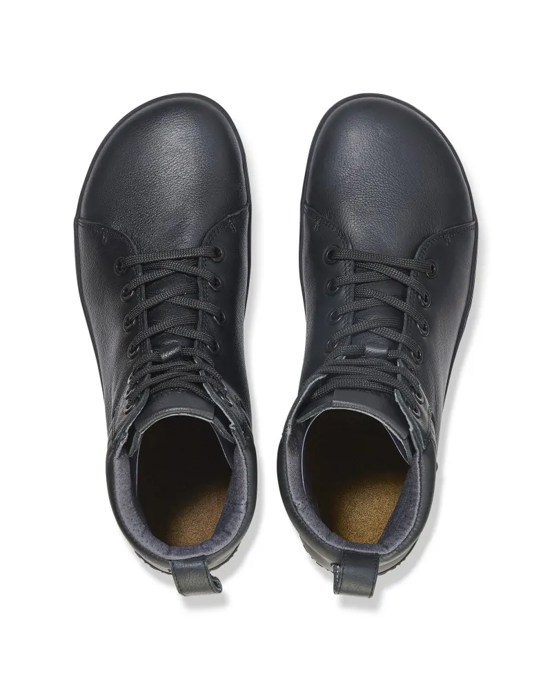 Birkenstock Δερμάτινο Ανατομικό Μποτάκι QO700 (Regular), Μαύρο