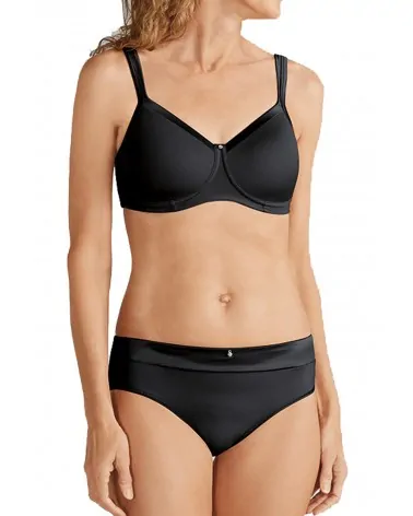 Amoena Στηθόδεσμος Μαστεκτομής Lara Satin SB, Μαύρο