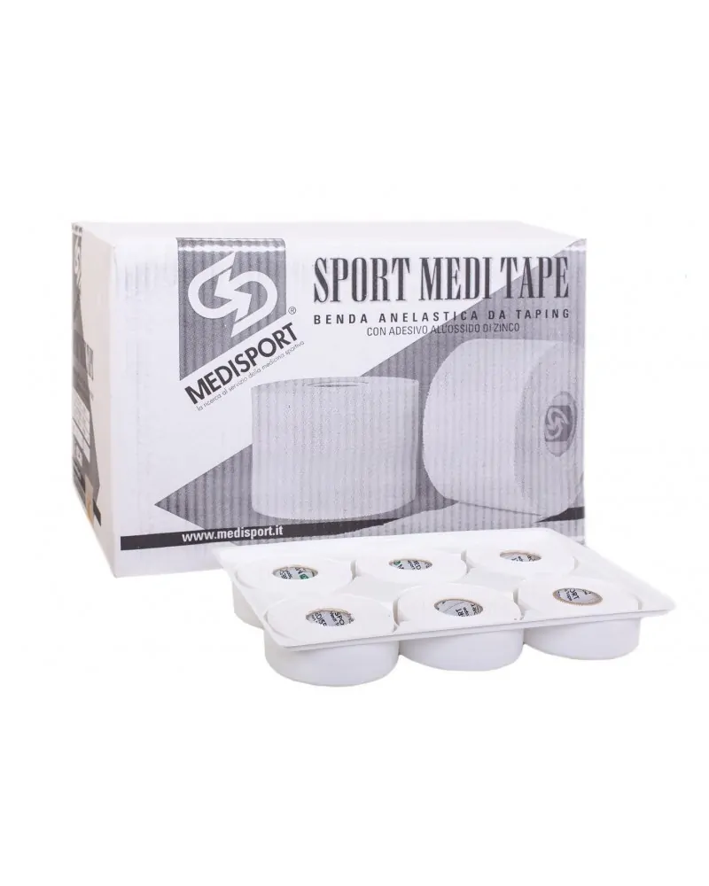 Medisport Ανελαστικός Επίδεσμος Ταινίας με Κόλλα Οξειδίου του Ψευδαργύρου 3.8cm X 14m