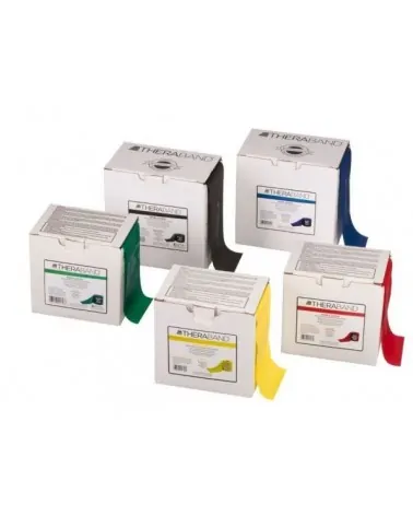 Theraband Λάστιχο Εκγύμνασης Μυών Κίτρινο (Thin), 1m