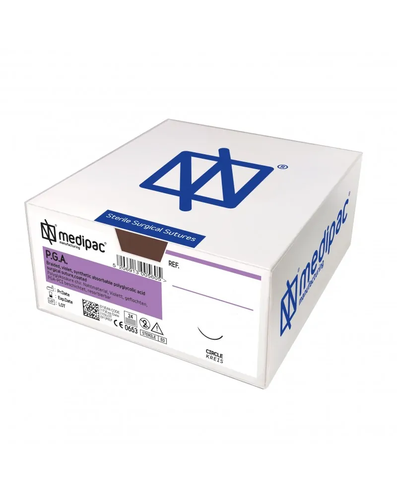 Medipac Ράμμα PGA 2/0 75cm 26mm 3/8 Κόπτουσα 9649