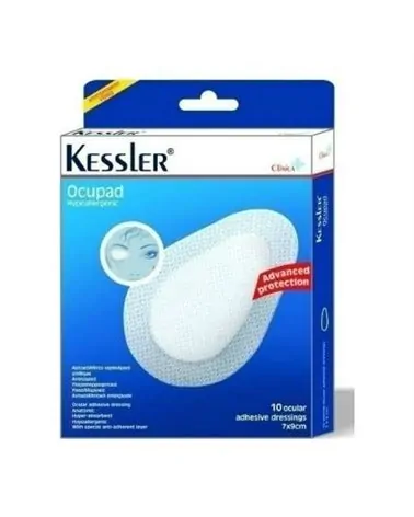 Kessler Αυτοκόλλητο Οφθαλμικό Επίθεμα 7 x 9cm, 10 τεμάχια