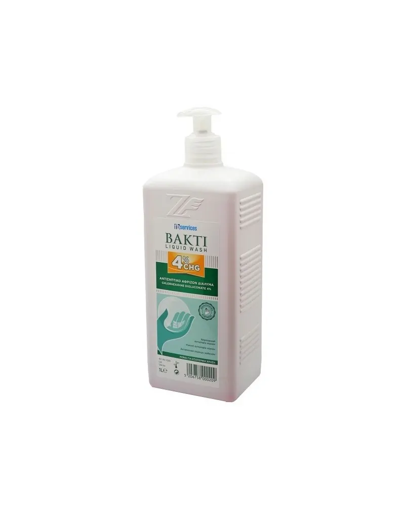 Αντισηπτικό Σαπούνι Bakti Liquid Wash 4% Χλωρεξιδίνη, 1000ml