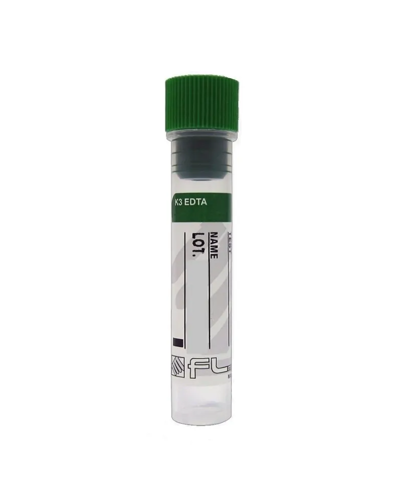 Πλαστικά Σωληνάρια με K3 EDTA 56x12mm, 1ml, 100 τεμάχια