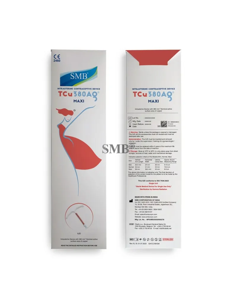 SMB Σπιράλ Γυναικολογικό TCu 380 Ag Silver Maxi