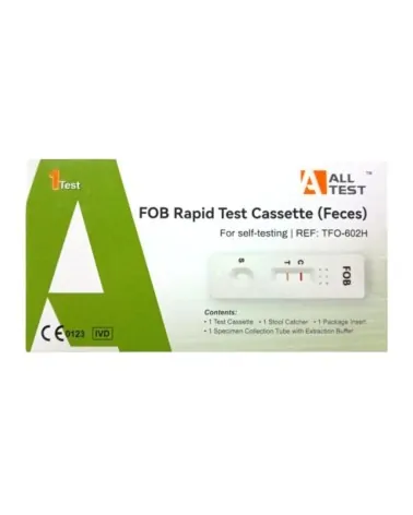 AllTest FOB Rapid Τεστ Cassette Ανίχνευσης Αιμοσφαιρίνης στα Κόπρανα, 25 τεμάχια