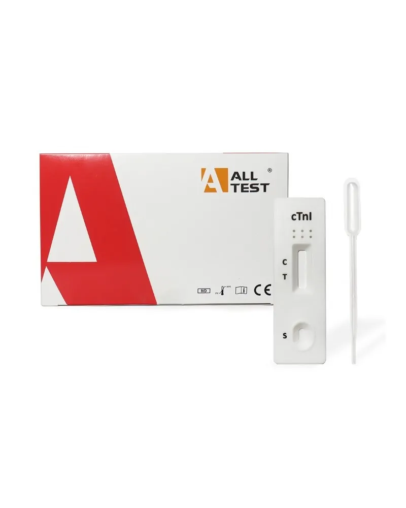 AllTest Cardiac Troponin Τροπονίνη Rapid Τεστ Cassette, 25 τεμάχια