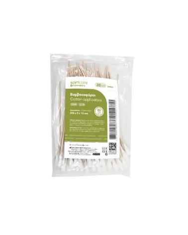 Soft Care Βαμβακοφόροι Στυλεοί 20cm - Jumbo, 50 τεμάχια