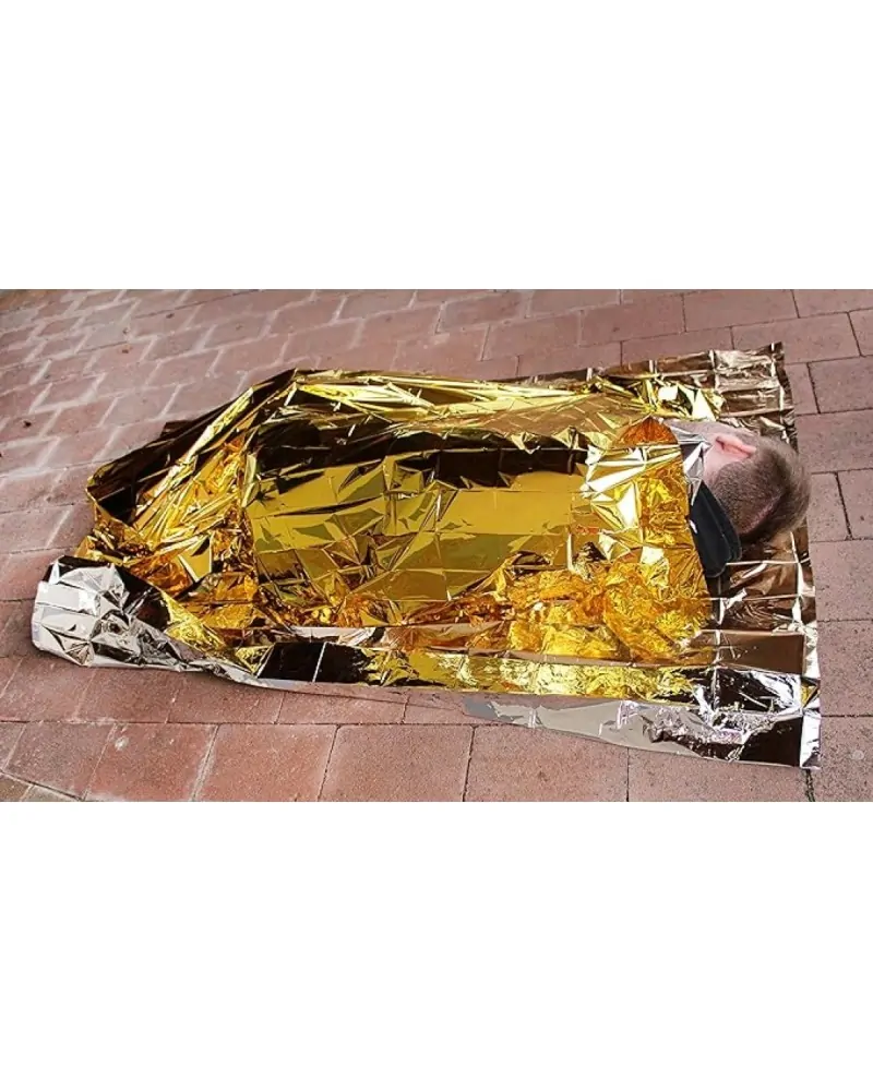 Medi-Inn Κουβέρτα Επιβίωσης Αλουμινίου, 160 Χ 210cm