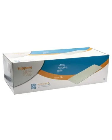 Hippore Αυτοκόλλητη Γάζα Αποστειρωμένη 9 x 25cm, τεμάχιο