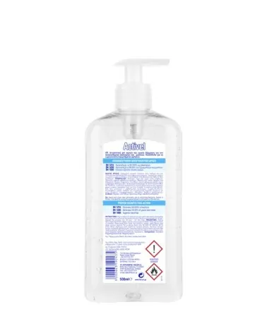 Activel Αντισηπτικό Gel Χεριών Διάφανο, 500ml