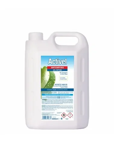Activel Αντισηπτικό Gel Χεριών Διάφανο, 4lt