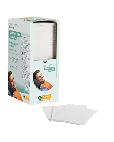 Soft Care Οδοντιατρική Πετσέτα με Dispenser Standard 2ply, 4 x 125 τεμάχια