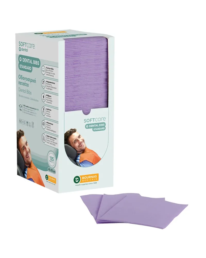 Soft Care Οδοντιατρική Πετσέτα με Dispenser Standard 2ply, 4 x 125 τεμάχια