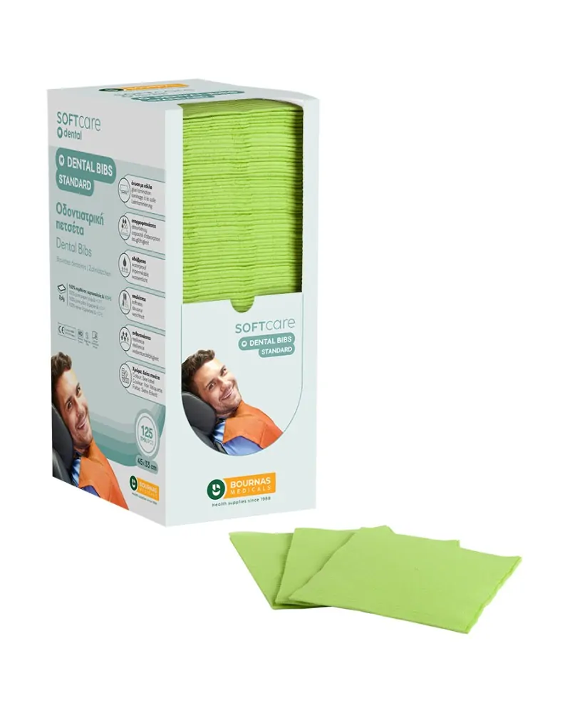 Soft Care Οδοντιατρική Πετσέτα με Dispenser Standard 2ply, 4 x 125 τεμάχια