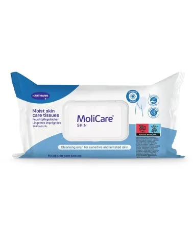 Hartmann Molicare Skin Υγρά Μαντιλάκια Καθαρισμού, 50 τεμάχια