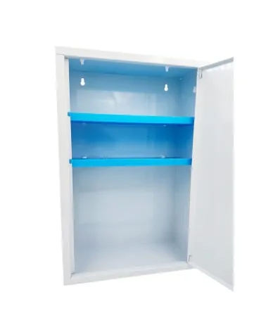 Φαρμακείο Τοίχου Μεταλλικό, Μεγάλο 46x30x14cm, 2 Ράφια