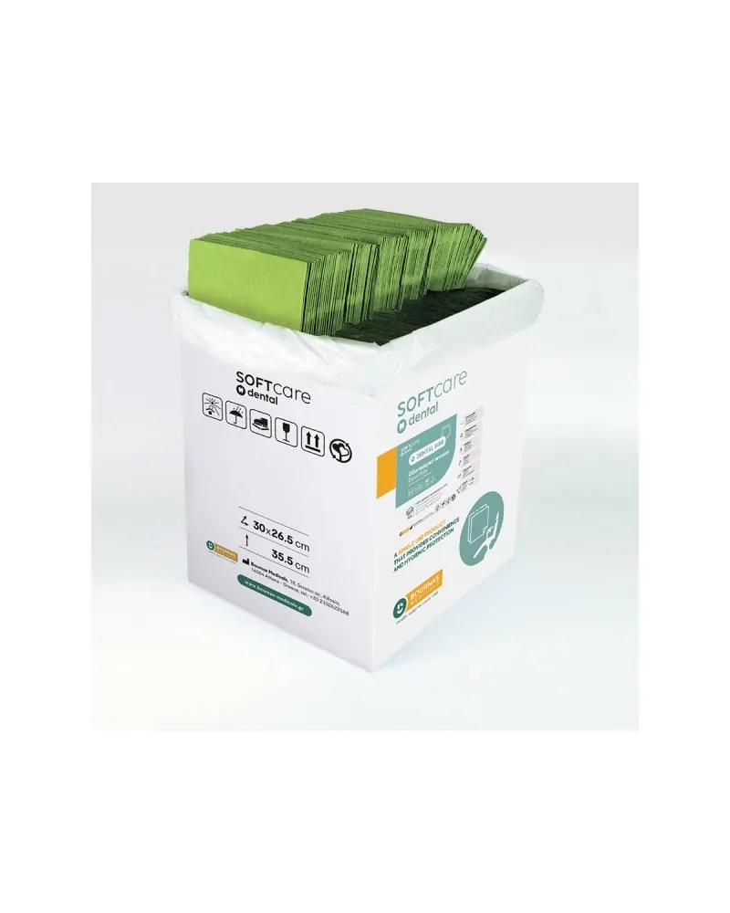 Soft Care Οδοντιατρική Πετσέτα 2ply Χωρίς Dispenser, 500 τεμάχια