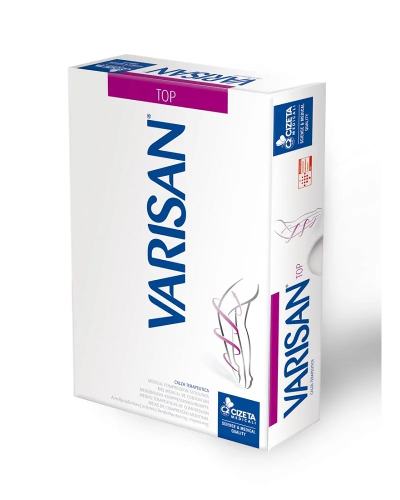 Varisan Κάλτσες Διαβαθμισμένης Συμπίεσης 18-21mmHg Ριζομηρίου, Κλειστά Δάχτυλα, Top Ccl1