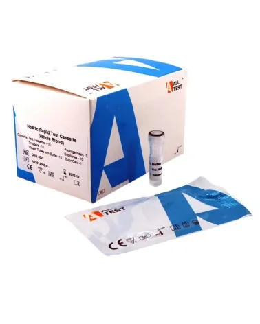 AllTest HbA1c Rapid Test Γλυκοζυλιωμένης Αιμοσφαιρίνης, 10 τεμάχια