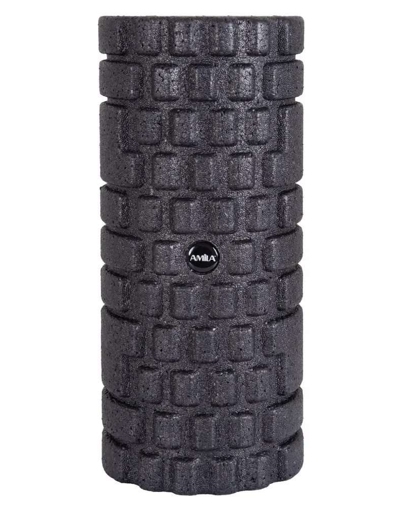 Amila Κύλινδρος Foam Roller EPP 32x14cm, Μαύρο, 96818