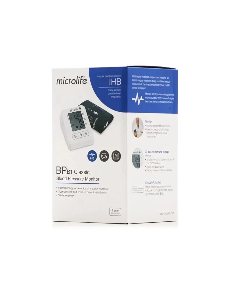 Microlife Ψηφιακό Πιεσόμετρο Μπράτσου, BP B1 Classic
