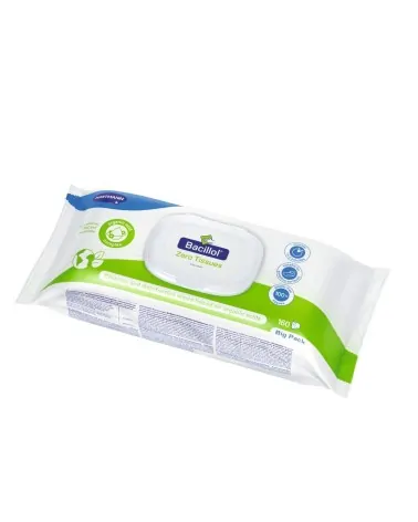 Hartmann Bacillol Zero Tissues Μαντιλάκια Απολύμανσης Επιφανειών Χωρίς Αλκόολη, 180x200 mm, 160 τεμάχια