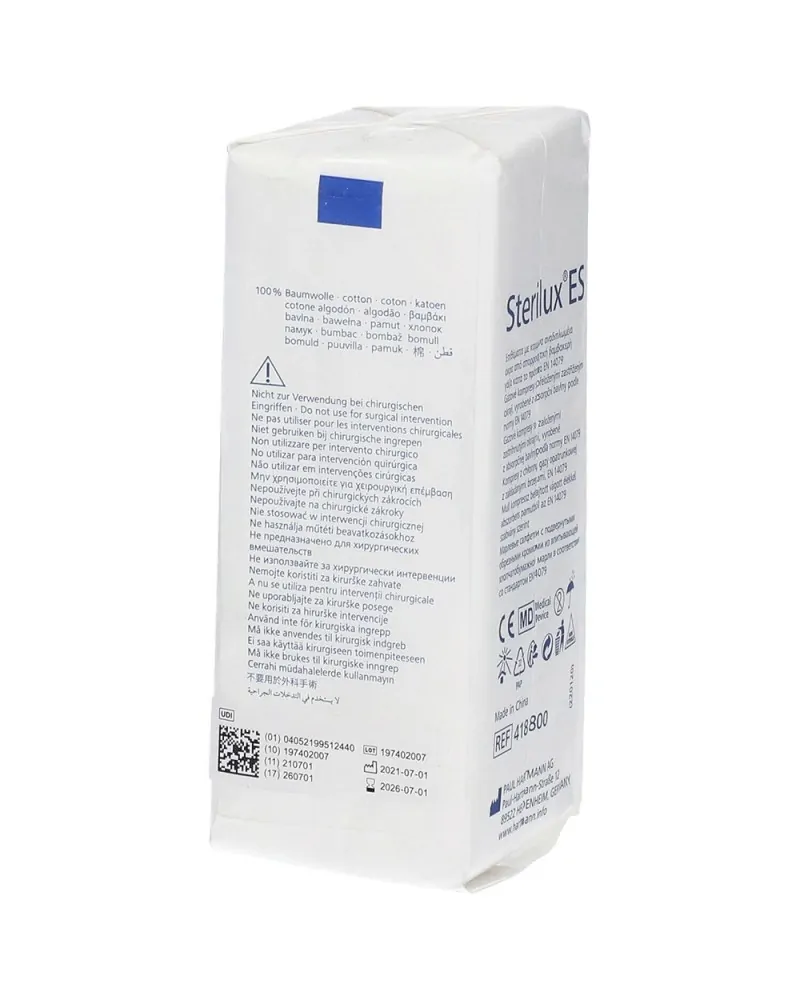 Hartmann Γάζες Sterilux Mη Αποστειρωμένες 5 x 5 cm με 13 Κλωστές , 100 τεμάχια