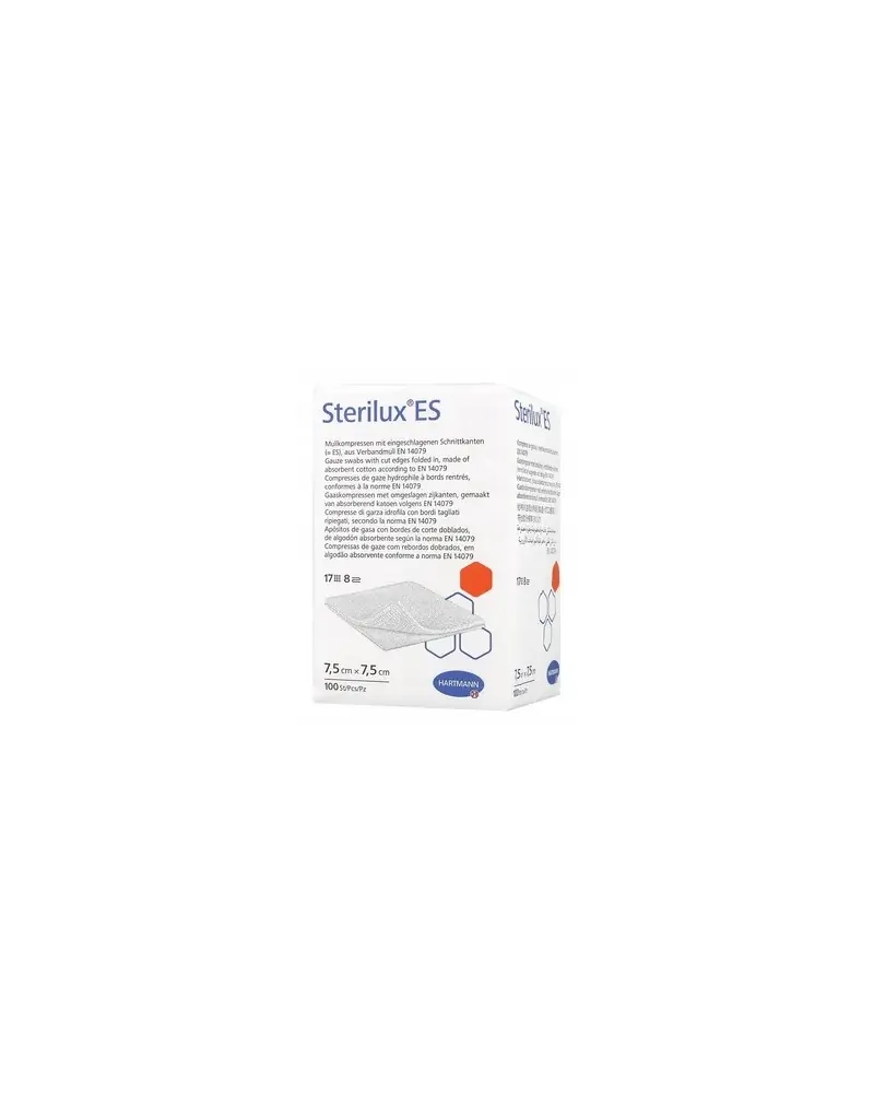 Hartmann Γάζες Sterilux Mη Αποστειρωμένες 7.5 x 7.5 cm με 13 Κλωστές , 100 τεμάχια