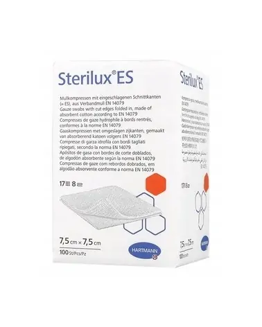 Hartmann Γάζες Sterilux Mη Αποστειρωμένες 7.5 x 7.5 cm με 13 Κλωστές , 100 τεμάχια