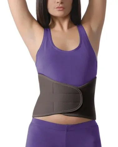 Alfacare Ζώνη Οσφύος Neoprene με Μπανέλες, Μάυρη