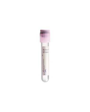 BD Σωληνάρια Αιμοληψίας Vacutainer Plus 3.6mg EDTA K2 Tubes 13x75mm 3ml μωβ πώμα 100 τεμάχια 368856