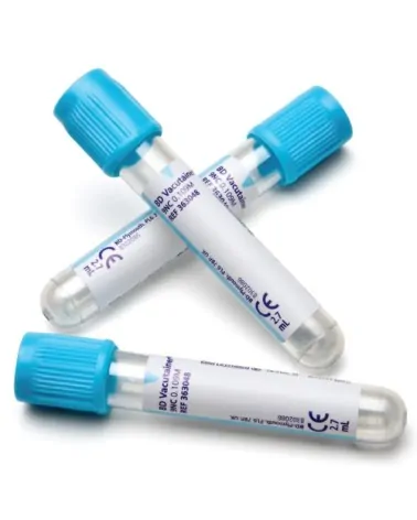 BD Σωληνάρια Αιμοληψίας Vacutainer Plus Sod. Citr. Coagulation Tubes 13x75mm Διπλό Τοίχωμα 2.7ml γαλάζιο πώμα 100 τεμάχια 363048