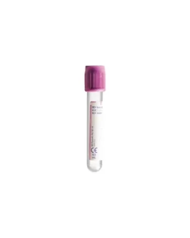BD Σωληνάρια Αιμοληψίας Vacutainer Plus 3.6mg EDTA K2 Tubes 13x75mm 4ml μωβ πώμα 100 τεμάχια 368861