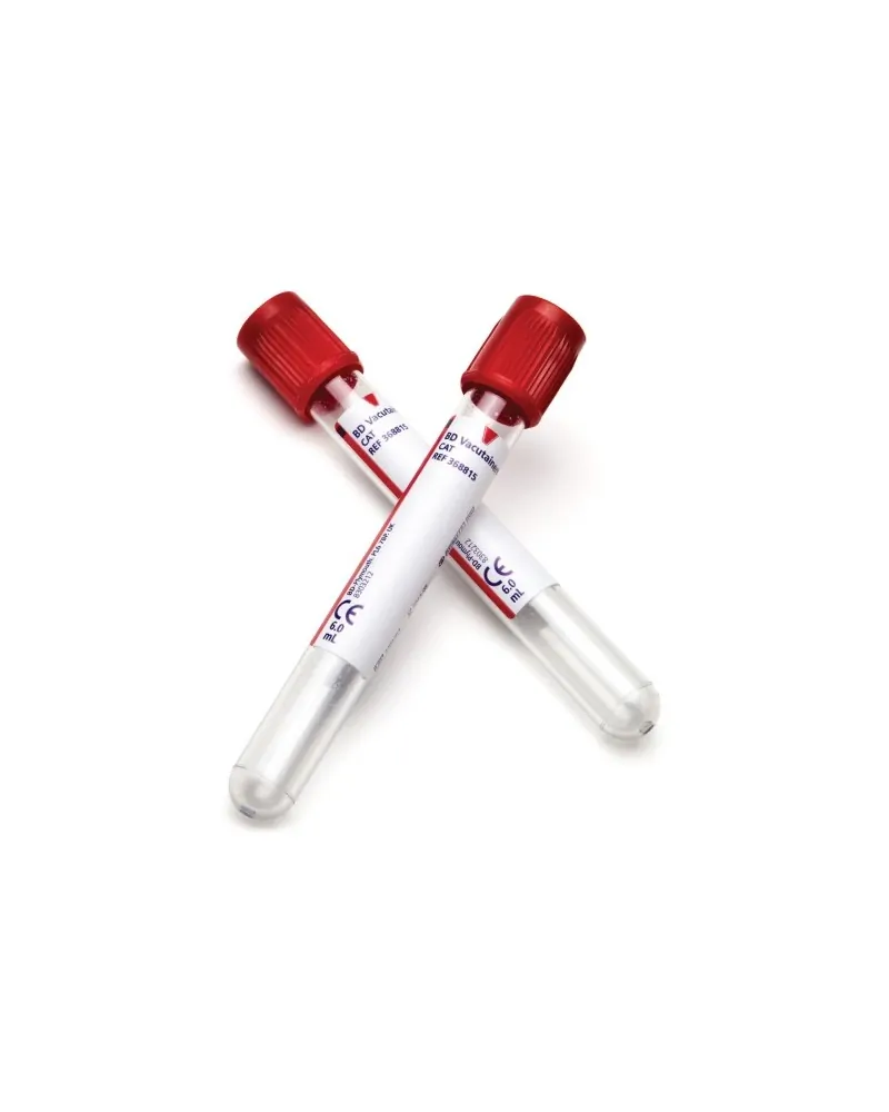 BD Σωληνάρια Αιμοληψίας Vacutainer Plus Plain Tubes 13x75mm 4ml κόκκινο πώμα 100 τεμάχια 369032
