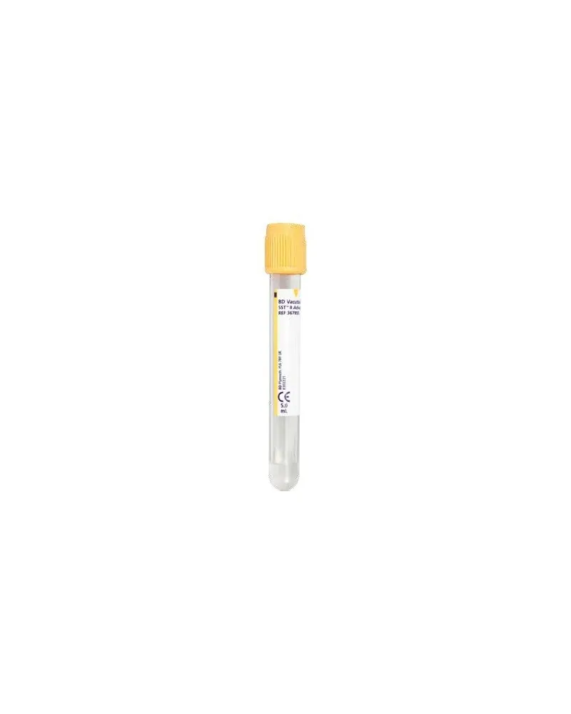 BD Σωληνάρια Αιμοληψίας Vacutainer Plus S.S.T. 13x100mm 5ml κίτρινο πώμα 100 τεμάχια 367955