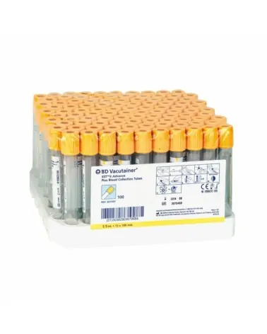 BD Σωληνάρια Αιμοληψίας Vacutainer Plus S.S.T. 13x75mm 3.5ml κίτρινο πώμα 100 τεμάχια 367957