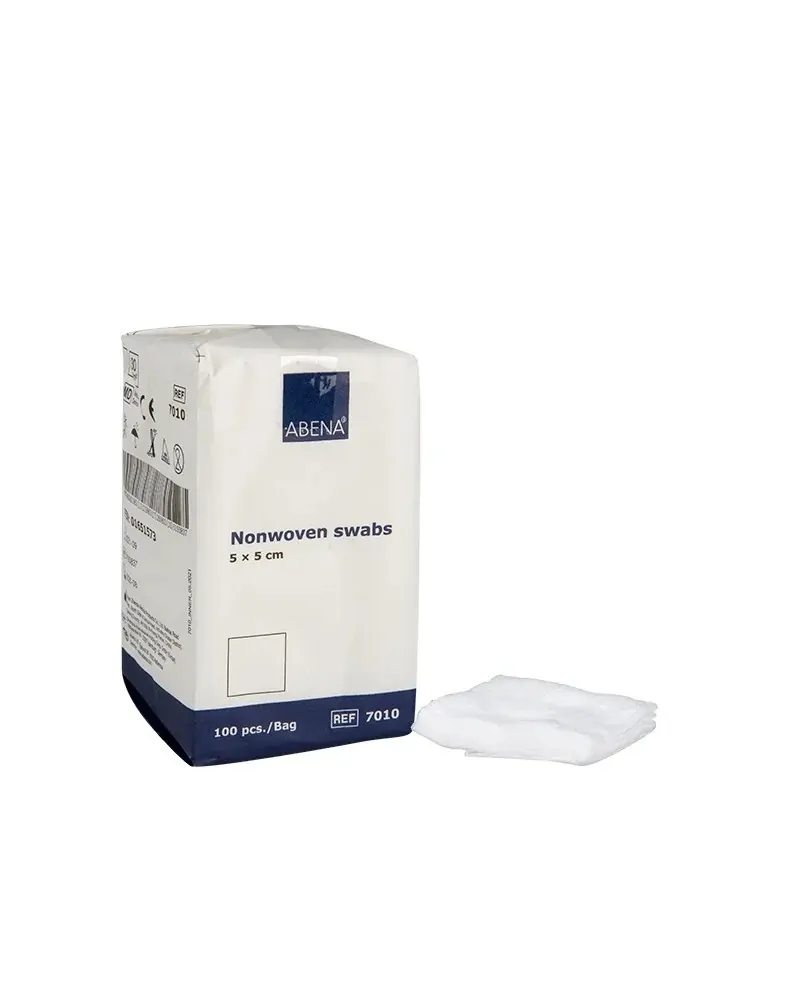 Abena Γάζα Μη Αποστειρωμένη 5 x 5 cm, Non Woven, 100 τεμάχια