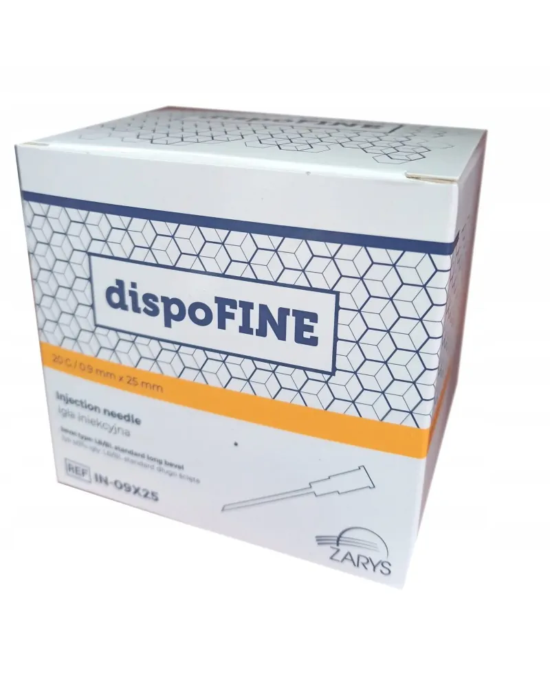Dispofine Βελόνες Ενέσεων 20G x 1/2", 100 τεμάχια