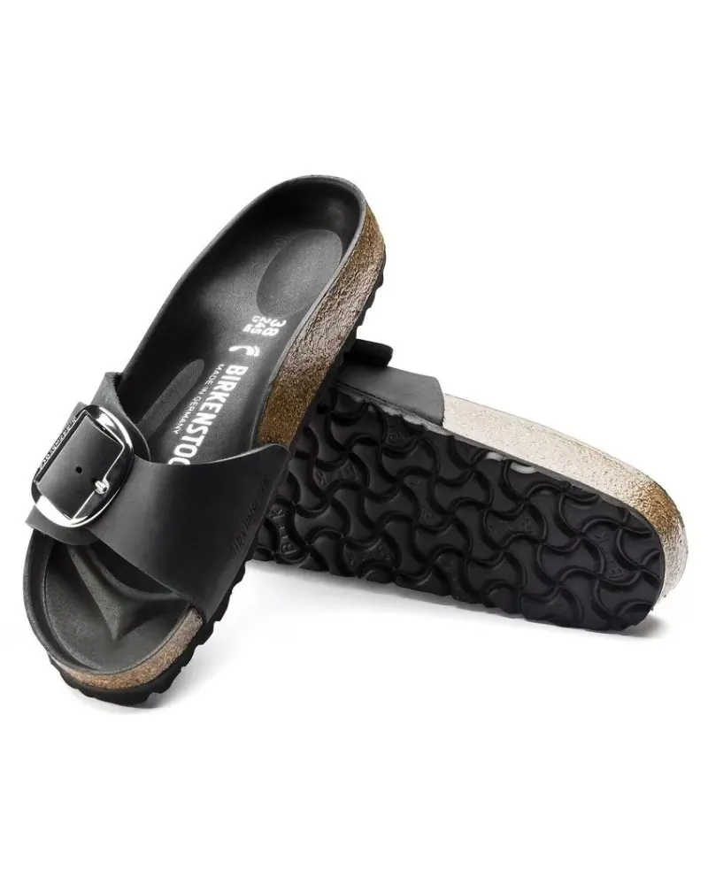 Birkenstock Παντόφλα Madrid Big Buckle (Narrow), Μαύρο