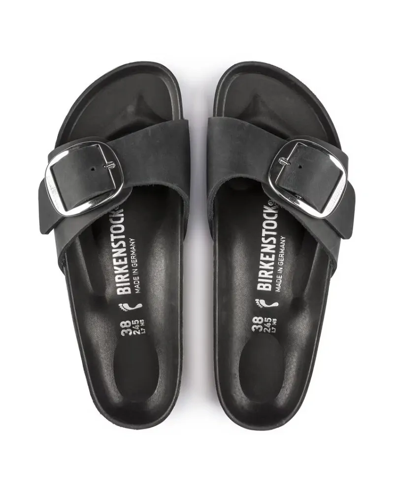 Birkenstock Παντόφλα Madrid Big Buckle (Narrow), Μαύρο