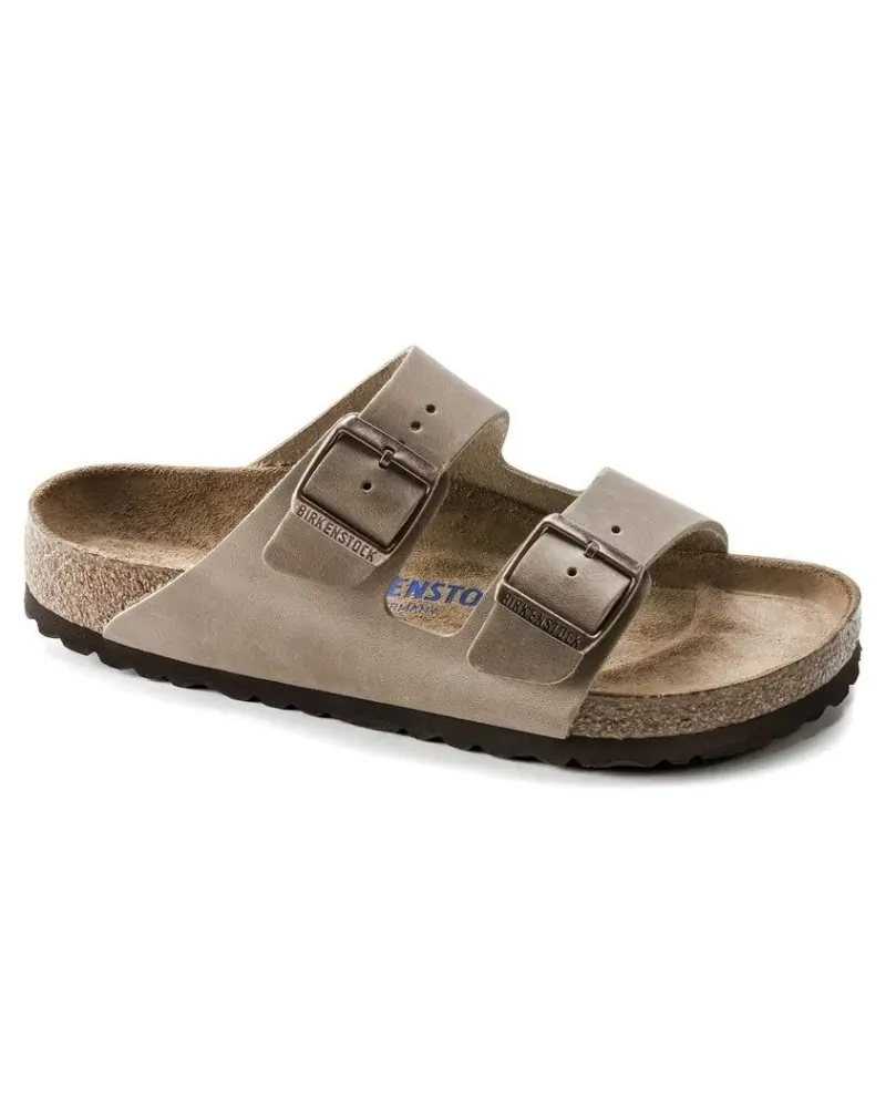 Birkenstock Παντόφλα Arizona Soft Footbed (Narrow), Tobacco Brown